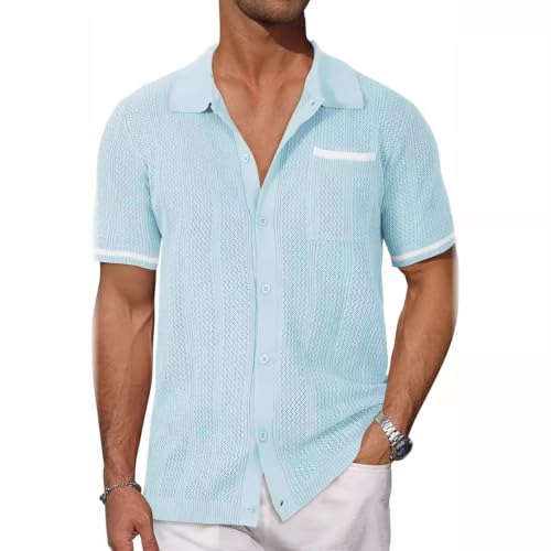 Chemise en maille style cubain idéale pour vos journées de détente en terrasse