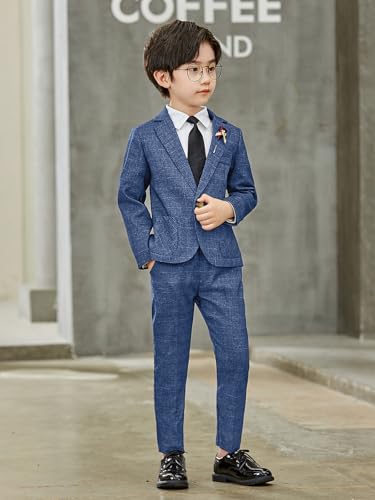 Costume à carreaux garçon pour mariage : tenue habillée 2 pièces LOLANTA - 5