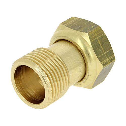 - Raccord laiton à visser - Raccord 2 pièces compteur Mâle 1 (26/34) - écrou libre 1 (26/34)