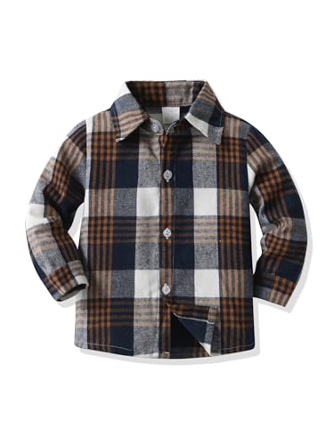 Boys Long Sleeve Plaid Shirts Button Down Shirt Boys Shirts Multiple Colors and Sizes