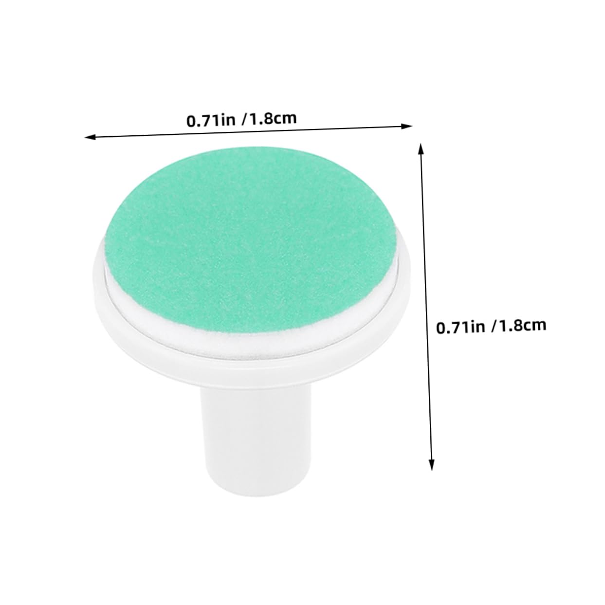 PartyKindom Electric Nail Trimmer Heads 6 Pack Baby Nail Grinder Pads Green Replacement for Electric Nail File Toddler Nail Care Safe for Boys and Girls Over 1 Year