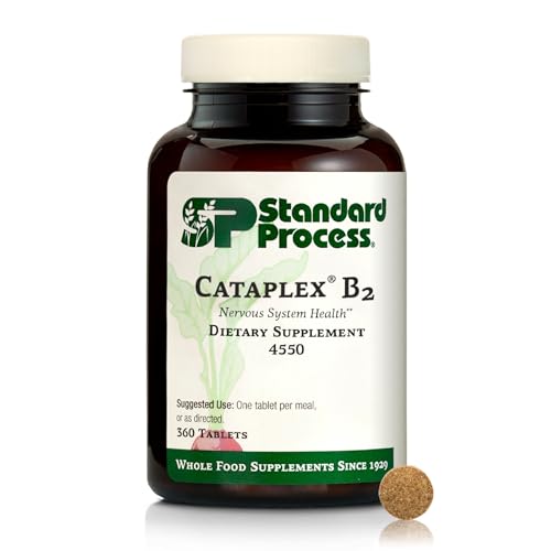 Standard Process Cataplex B2 Nervous System Health Dietary Supplement - Non-Dairy & Non-Soy - Brain Health Support - 360 Tablets