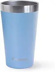 TERMOPRO Copo Térmico Inox 473ml Azul Parede Dupla com Isolamento a Vácuo Bebidas Geladas até 15h Sem BPA Design Premium para Drinks e Cervejas