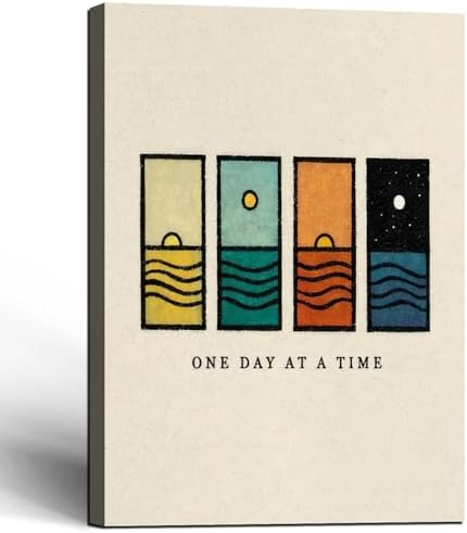 For the Dreamer Who Doubts: 7 Wall Quotes That Remind You You’re Enough Framed Inspirational Quote Minimalist One Day at A Time Wall Art ...