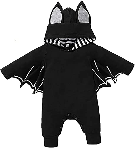 Image of Zusnxaxe Newborn Infant Baby Boy Girl Costume Outfit Uniform Astronaut Bat Costume Clothes Ropmer Prisoner with Hat Long