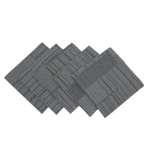 Uonlytech Losetas Autoadhesivas de Alfombra Ignífuga de Polipropileno 30X30 CM Acolchadas de 6 MM 6 Piezas para Suelo Antideslizante en Cocina y Dormitorio