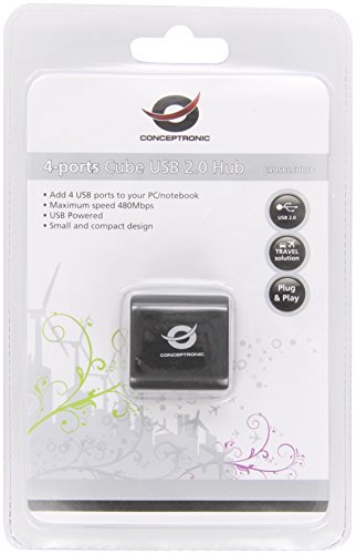 Preisvergleich Produktbild Conceptronic 4-Ports Cube USB 2.0 HUB