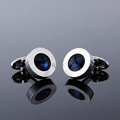 Image of S&W Wedding Cufflinks for Men Cuffs with Gift Box Business for Tuxedo Shirt