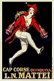 SANS CADRE Herbé ™ PUBLICITé Quinquina Cap Corse MATTEÏ-Poster/Reproduction HQ 40x60cm d\'une Affiche Ancienne/Rétro