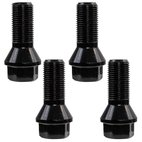 Tornillos de rueda de acero negro tipo OEM 36136781151 para acabados deportivos de BMW M6