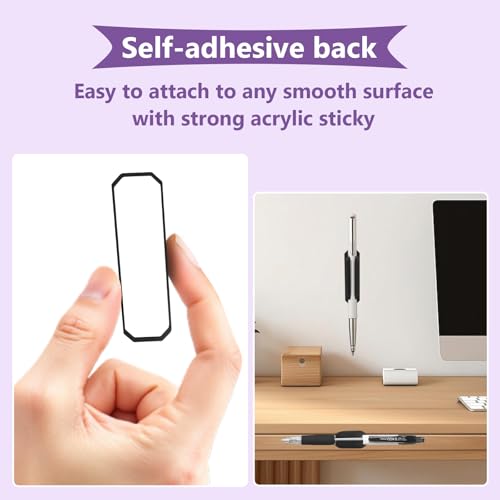 Portalápices de silicona multiusos montado en la pared, soporte adhesivo para lápices para trabajadores ocupados, estudiantes, accesorio de escritura diaria - imagen 4