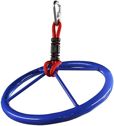 Slackers Ninja-Wheel - Outdoor Ninja Warrior Training Equipment For Kids - Easily Attaches To Your Ninjaline Obstacle Course - The Prefect Addition To Your Outdoor Play Equipment!
