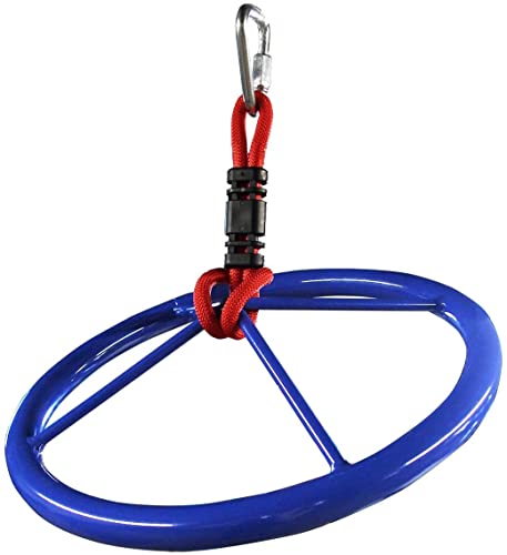Slackers Ninja-Wheel - Outdoor Ninja Warrior Training Equipment For Kids - Easily Attaches To Your Ninjaline Obstacle Course - The Prefect Addition To Your Outdoor Play Equipment! #TOP3