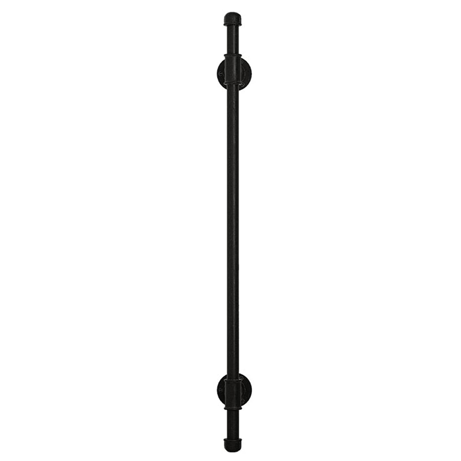 Staircase handrails en fer forgé noir, finition artisanale pour marche de cuisine