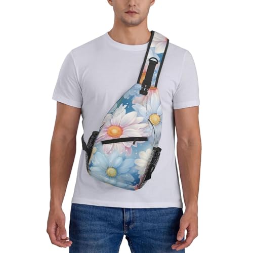 Mochila cruzada colorida con patrón floral para adultos miniatura 7