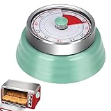 KüChenwecker,Eieruhr,Edelstahl Eieruhr Mechanisch,Frisches GrüN,Magnetisch Kann An Den KüHlschrank Angeschlossen Werden,Geeignet FüR KüChe,Kochen,Backen Kurzzeitwecker (1-60 Minuten)