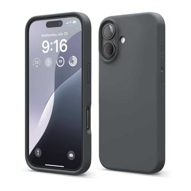 Image of Liquid Silicone Shockproof Case Back Cover for iPhone 17 Pro