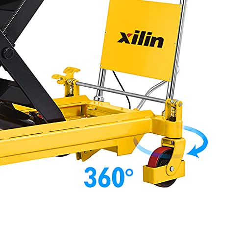 Xilin Manual Lift Table With Double Scissor And 1760Lbs Capacity Working In Indoor Place Sps800 #TOP2