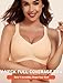Gailife Wireless Smooth Bras for Women No Underwire V Neck Womens Bralettes Seamless Push Up T Shirt Everyday Bras and Plus Size-Beige,L