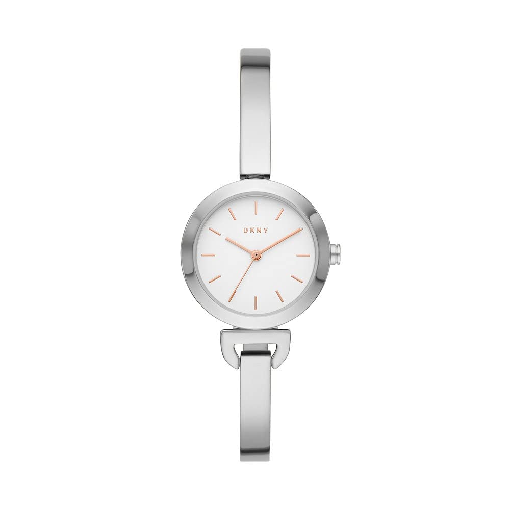 DKNY Uptown D Watch for Women, Quartz Movement with Alloy, Stainless Steel, Leather or Silicone Strap