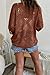 Allimy Womens Summer Sexy Tops for Women 2026 Crochet Coverups Long Sleeve Sweaters V Neck Beach Cover ups Resort Wear Vacation Cruise Outfits Boho Clothes Brown US 8 10