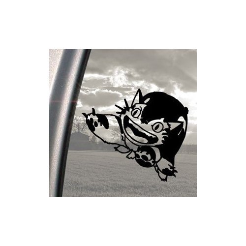 Totoro Negro Adhesivo Cat Bus Studio Ghibli ventana adhesivo