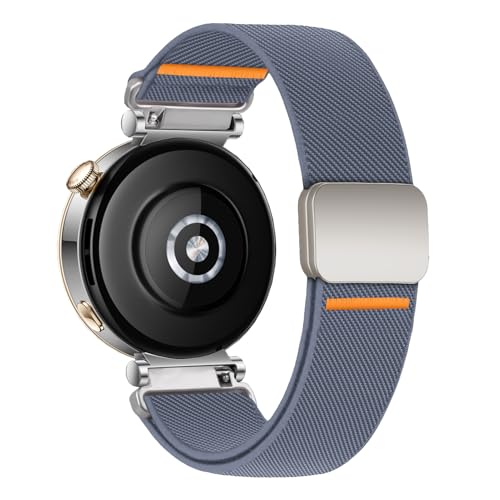Image of Elastic Nylon Bands for Garmin Venu 3S 2S /Venu 4 41mm /Vivoactive 4S /Vivomove 3S /Forerunner 265S /255S Band Women,18mm Quick Release Magnetic /Parachute Buckle Stretchy Nylon Sport Watch Strap