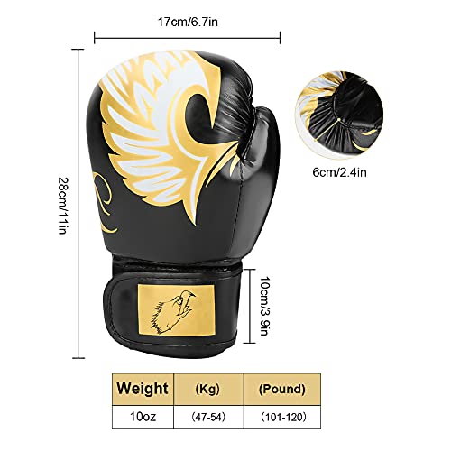 image for Mystery Boxing Gloves for Women Men, 10oz Leather Pro Training Adult T
