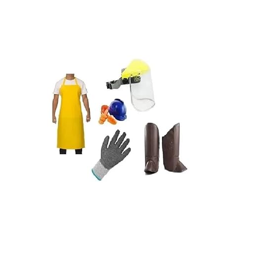 Kit Roçadeira Jardineiro Avental Plug de Silicone Luva Corrugada Perneira Protetor Facial