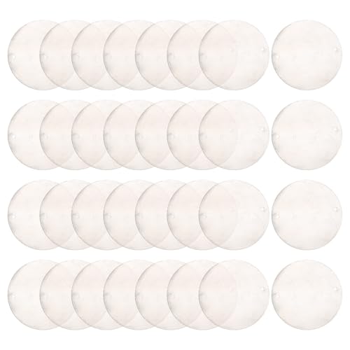 ibasenice Conchas Circulares Planas de Nácar Natural Perforadas para Manualidades y Adornos Colgantes en Oficinas o Espacios Interiores, Set de 50 Unidades