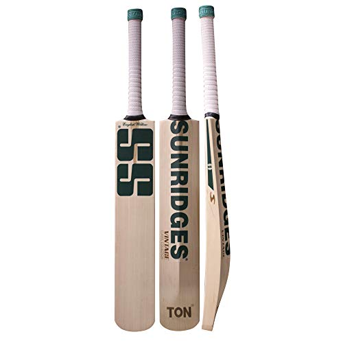 Ss Dhoni Profile Grade 3 English Willow Cricket Bat ( Size: Size 5,Leather Ball )