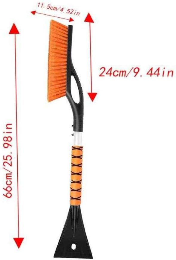Ice Scraper for Car Windshield Detachable Aluminum Snow Brush No Scratch Heavy Duty Compatible with Automotive Vehicles