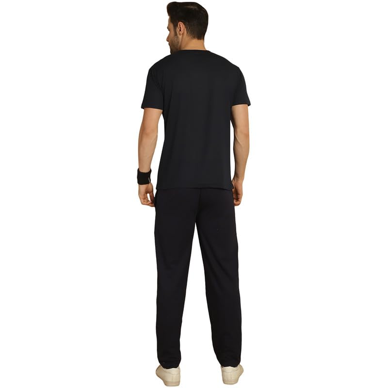 Image of VIMAL JONNEY White Cotton Printed CO-ORD Set Tracksuit for Men-T PRT 23 WHT D10 WHT. 02-P