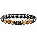 Skcess Perlenarmband Herren Tigerauge, Armband Herren Schwarz Modebuchstabe F Bracelet Beads 16.7CMx8MM Armband günstig Kaufen-Skcess Perlenarmband Herren Tigerauge, Armband Herren Schwarz Modebuchstabe F Bracelet Beads 16.7CMx8MM