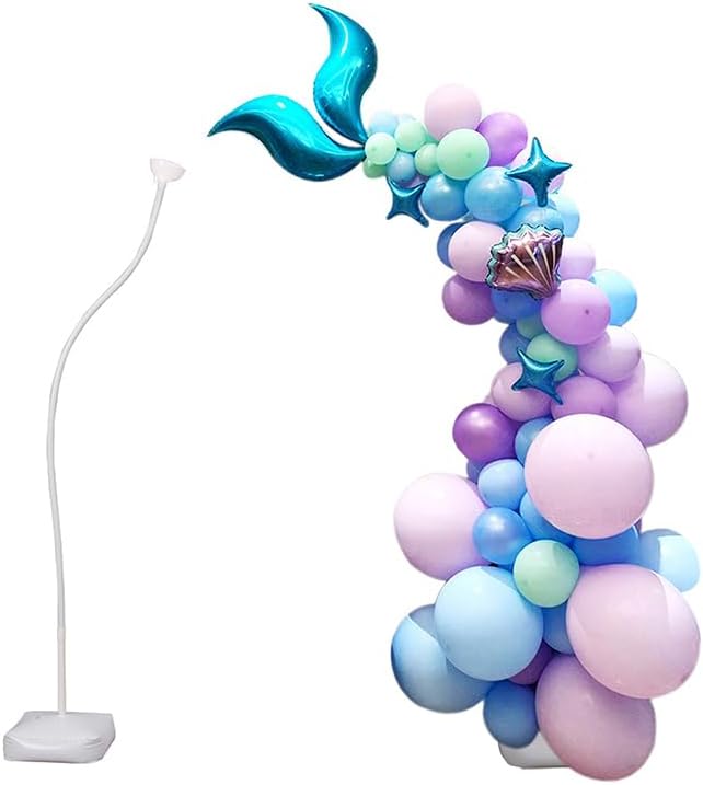 Kit de arco de globos, forma de flexión libre, soporte de columna de globo suspendido independiente, ideal para bodas, baby showers, y fiestas de
