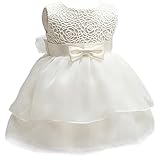 BabyCheer Christening Dress Baby Girls Ruffle Lace Skirt Baptism Dedication Blessing Gown Flower Gir