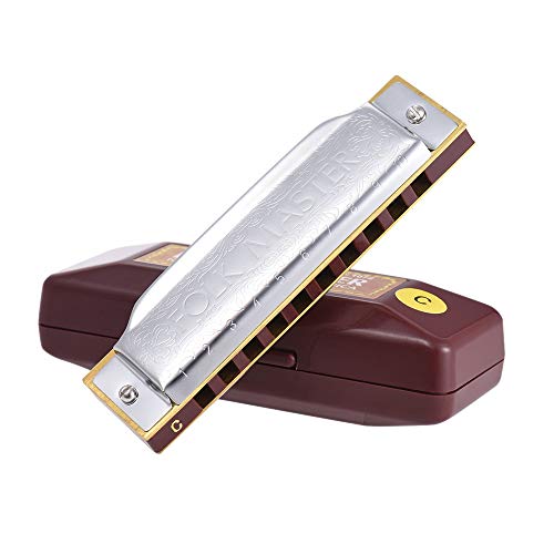 Harmonica Standard Key Of C 10 trous 20 tons Diatonic Blues Gaita Harmonica pour la musique débutante - Les Beatles, Paul McCartney, John Lennon, RIngo Starr, George Harrison Harmonica Standard Key Of C 10 trous 20 tons Diatonic Blues Gaita Harmonica pour la musique débutante – Image 6