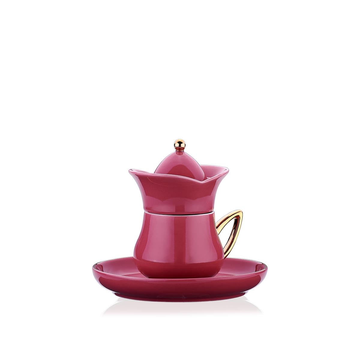 Korkmaz A8778-3 Lalezar Coll. 2'Li Kahve Fincan Takımı Pembe