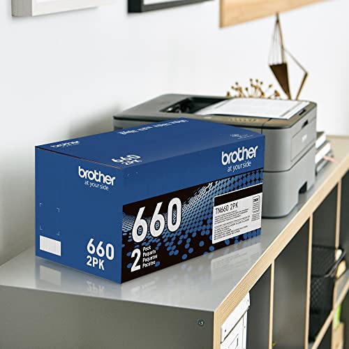 Image of Brother Genuine High-Yield Black Toner Cartridge TN660 (TN6602PK) (Pack of 2, 4 Count Total)