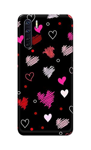 Image of PRINTFIDAA Vibrations of Love Hard Back Cover for Oppo F15 / Oppo A91 / Oppo F15s / Oppo Reno 3, CPH2001, CPH2021 Back Cover -(P6) KAT1009