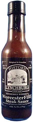 Historic Lynchburg Tennessee Whiskey WorecesterFIRE Steak Sauce 6oz (Pack of 3)