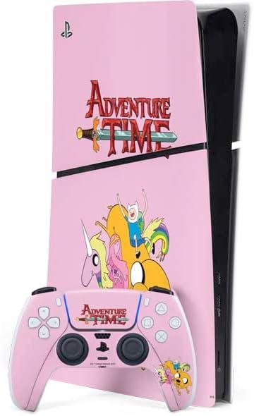 Skinit Decal Gaming Skin Compatible with PS5 Slim Digital Edition Bundle - Officially Licensed Adult Swim Adventure Time Lumpy Space Princess Design