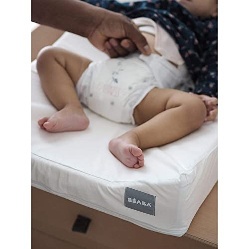 BéAba Fodera Per Materassino Fasciatoio Sofalange, 100% Cotone Biologico, Tessuto A Spugna, Lavabile In Lavatrice, Made In France, Tessuti Certificati Oekotex, Bianco - 6
