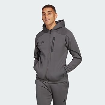 adidas Men's Designed 4 Game Day Fullzip Hoodie, Grey, XX