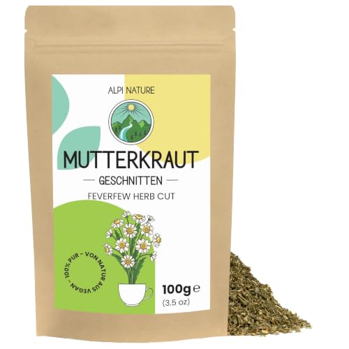 Alpi Nature Mutterkraut Tee 100g, Mutterkraut getrocknet und geschnitten