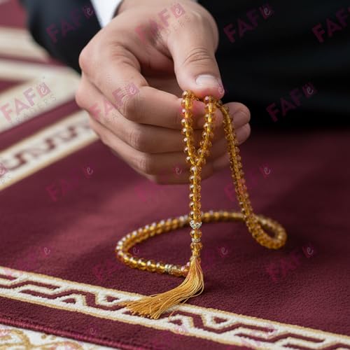 Image of Crystal Tasbeeh /Prayer Beads Manual Counter for Muslim