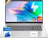 HP 17 Inch Laptop 2026 Edition, AMD Ryzen 5 7430U 6-Core Processor, FHD IPS Display, 8GB RAM, 256GB SSD, Large Screen, Windows 11 with Office 365 for The Web, w/o Mouse