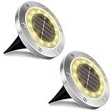 ☆ Resistente al agua IP 65: El grado de impermeabilidad de luz solar de suelo exterior es IP 65. Debido a su alto rendimiento a prueba de agua, se puede utilizar en exteriores en climas lluviosos y nevados sin afectar la función de iluminación.