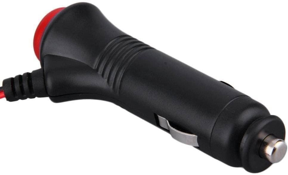 Ketofa 12V 24V Male Car Cigarette Lighter Socket Plug Connector On Off Switch 3m