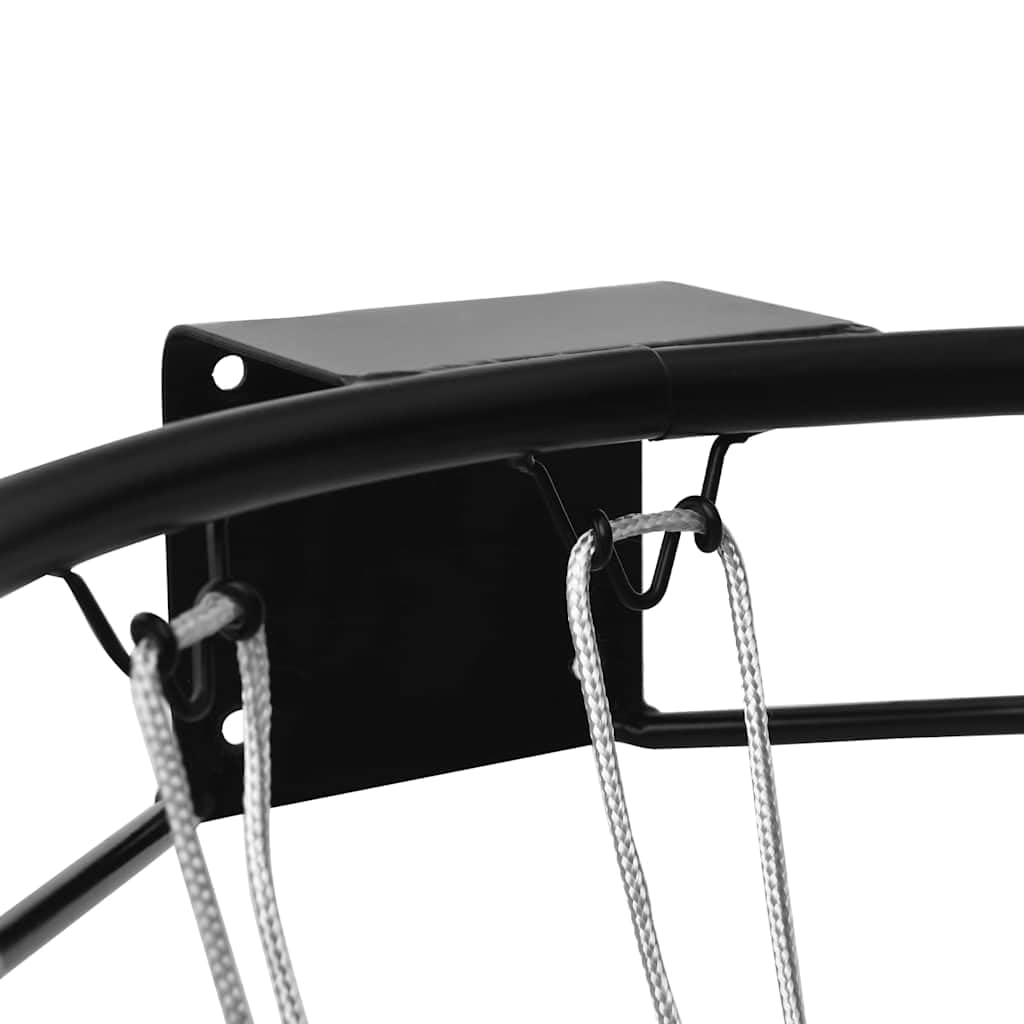 Genérico Aro de Baloncesto Acero Negro 45 cm,Aros de baloncesto-93659